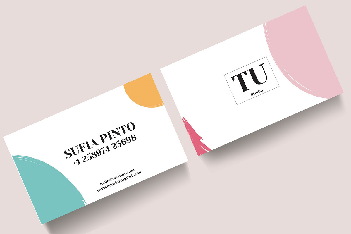 TU Business Card Template, a Business Card Template by ORCOLOR (Photo 2 of 6)