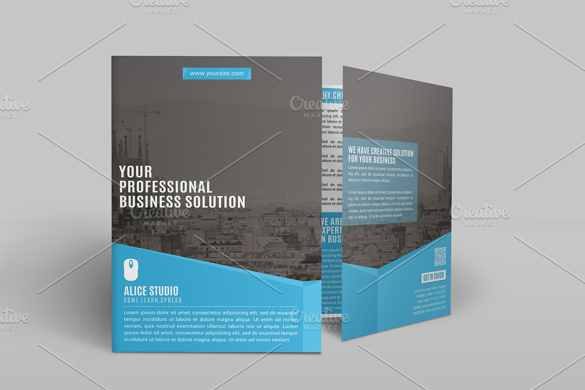 Corporate Bi Fold Brochure Template, a Brochure Template by Alice_s (Photo 6 of 8)