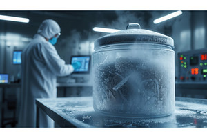 Scientist in protective gear working, a Technology Photo by tilialucida