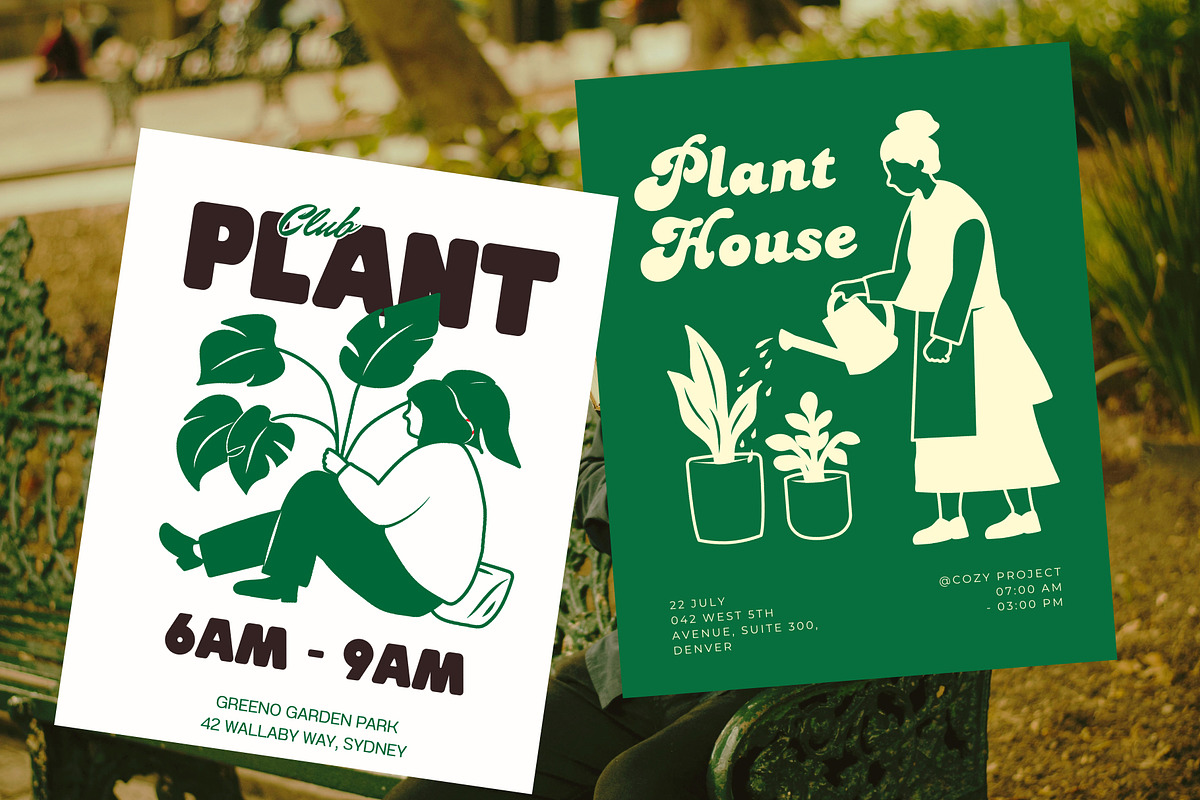 Cozy Lifestyle : Pet, Book, Plant, a Person Illustration by Jiwstudio (Photo 20 of 21)