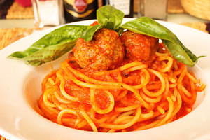 Spaghetti & meatballs containing florence, italy, and spaghetti
