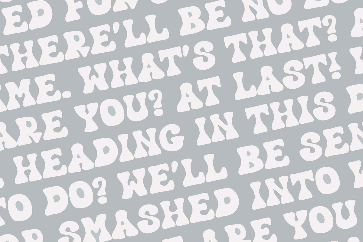 Nostalgia Hand Drawn Retro Font, a Sans Serif Font by Mastilo Designs (Photo 5 of 6)