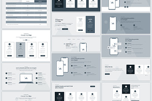 Bluprin AdobeXD Web Wireframe Kit