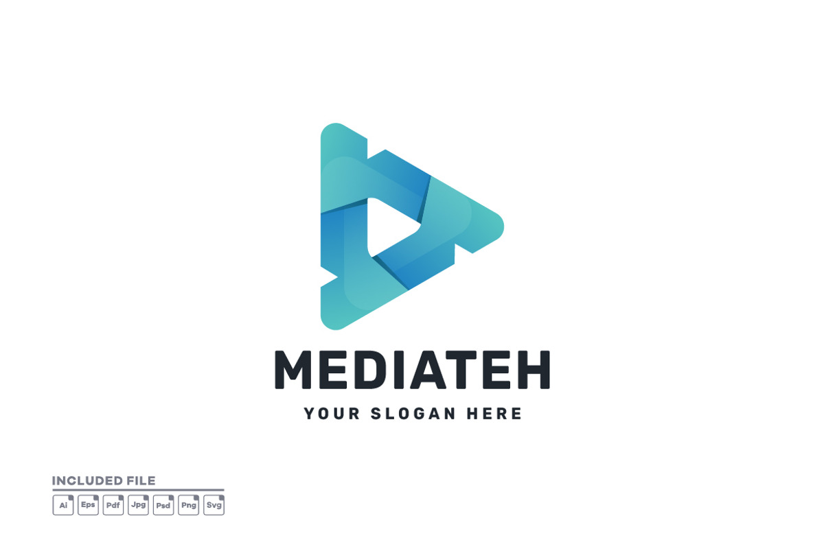 Colorful Media Play Logo Design, a Branding & Logo Template by yuanesei