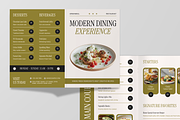 Restaurant Menu Bifold Brochure, a Brochure Template by Annora Studio (Thumbnail 2 of 6)