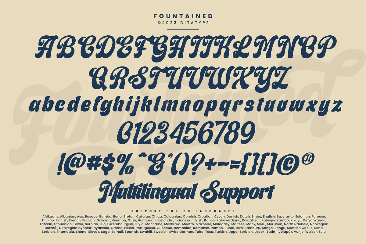 Fountained, a Script Font by Ditatype (Photo 9 of 11)