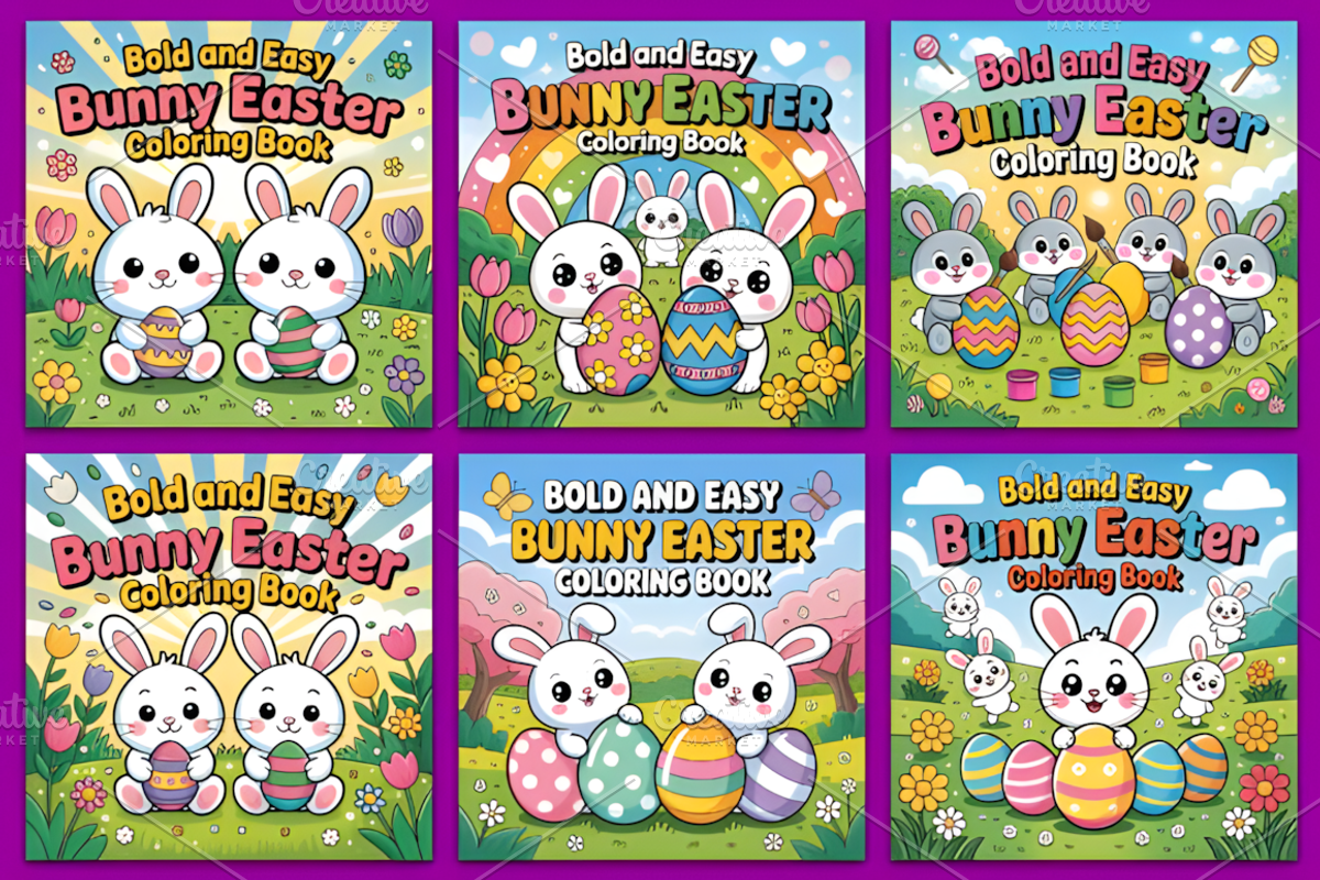 BOLD & EASY BUNNY EASTER BOOK, a Seasonal Illustration by Design Station (Photo 4 of 4)