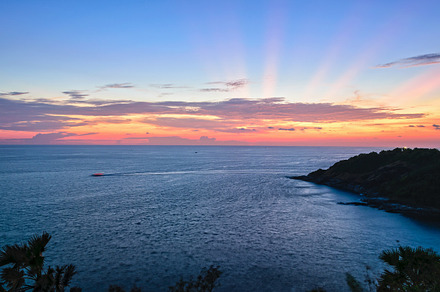 Sunset over the andaman sea stock photo containing sunset and sea, a Nature Photo by yongkiet jitwattanatam