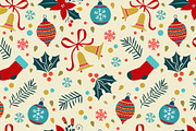 Christmas baubles set and patterns, a Decorative Illustration by Olillia (Thumbnail 11 of 18)