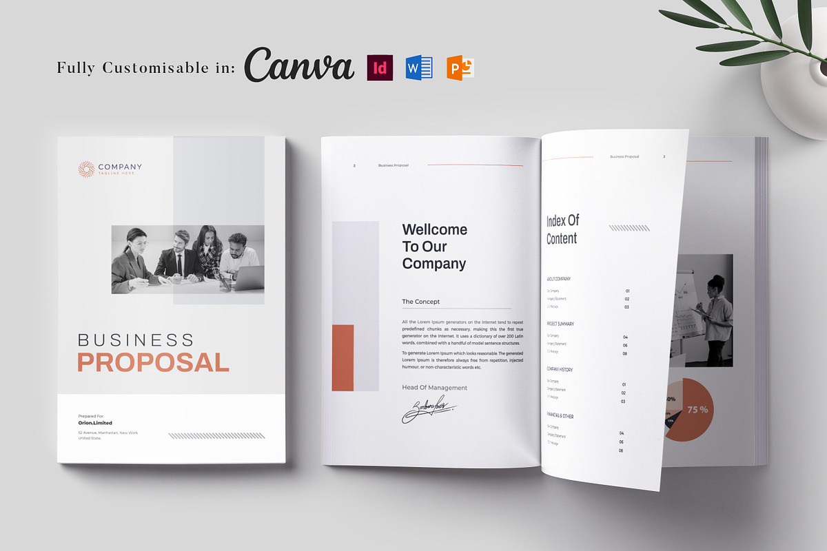 Business Proposal Template | MS Word, a Brochure Template by Niofix (Photo 1 of 6)