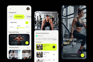 Fitflow Mobile App UI Kit