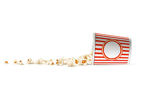 Large cardboard popcorn cup, a Food Illustration by Vectorbuum