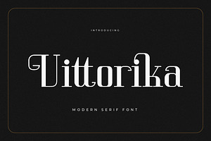 Vittorika Modern Serif Font