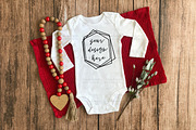 Baby Long Sleeve Onesie Mock Up, a Shirt Mockup by Affinity Grove (Thumbnail 3 of 11)