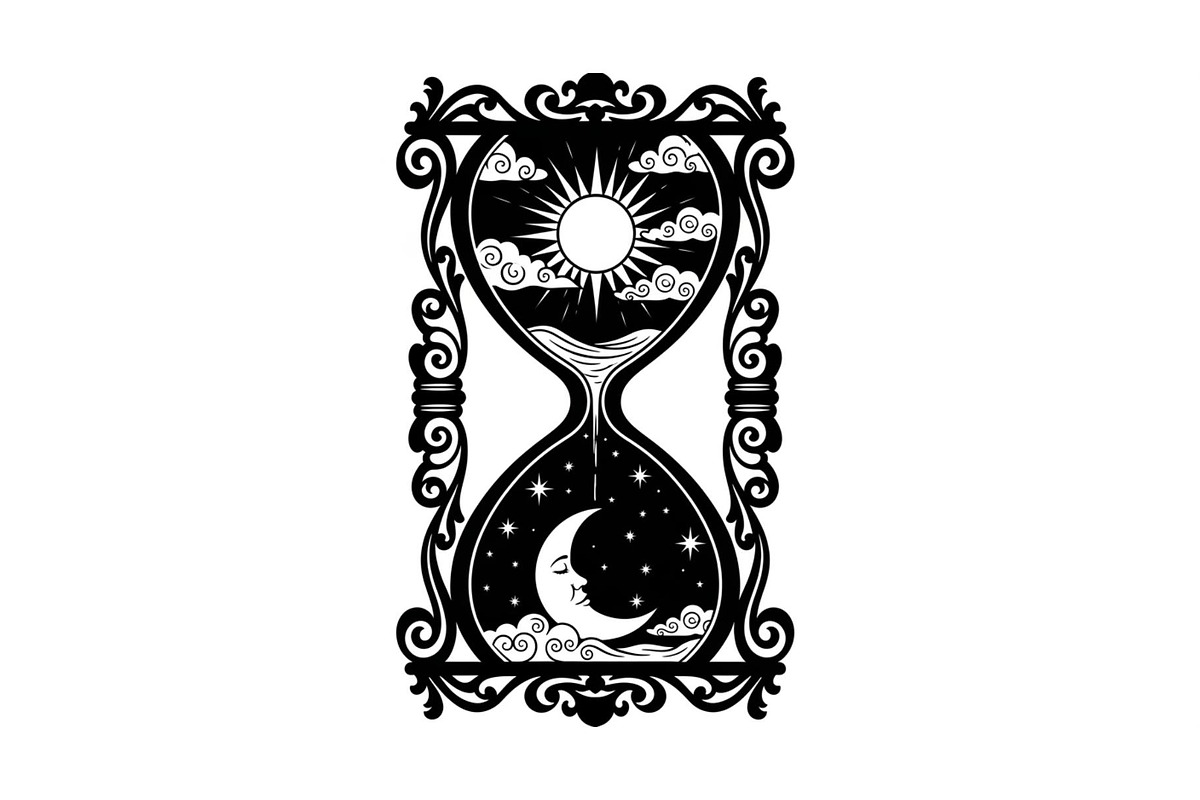 Celestial Sun Moon Hourglass Bundle, an Illustration by Gaye Art (Photo 5 of 31)