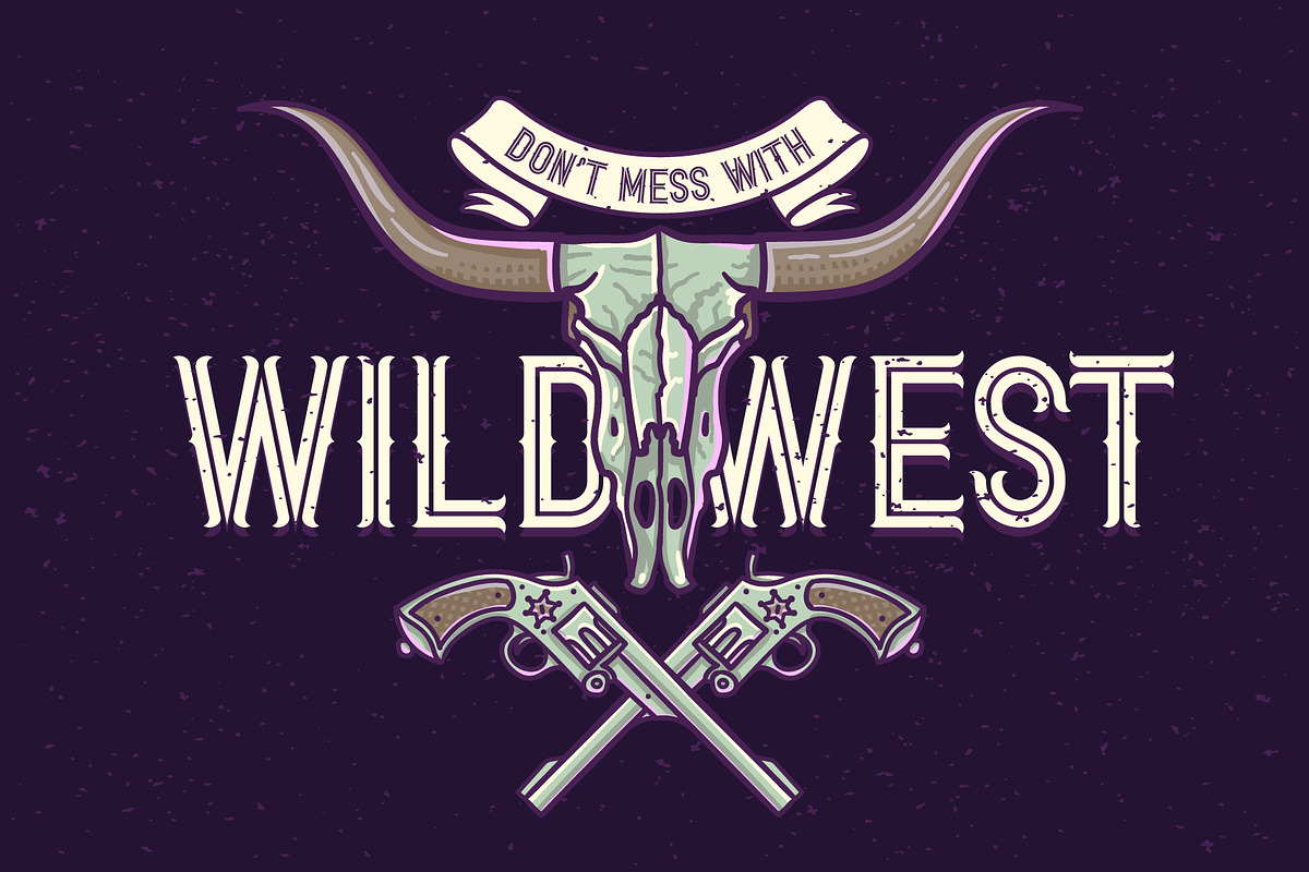 Western Shooter font with bonus preview 2