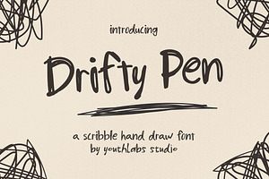 Drifty Pen – Scribble Handdrawn Font