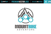 Mountain Bike Logo, a Branding & Logo Template by pixelogan (Thumbnail 1 of 2)