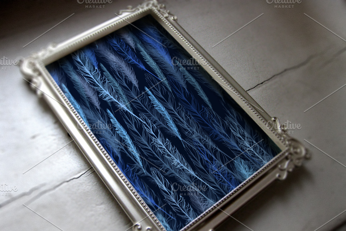 16 Feathers set., a Pattern Graphic by redstudio (Photo 4 of 5)