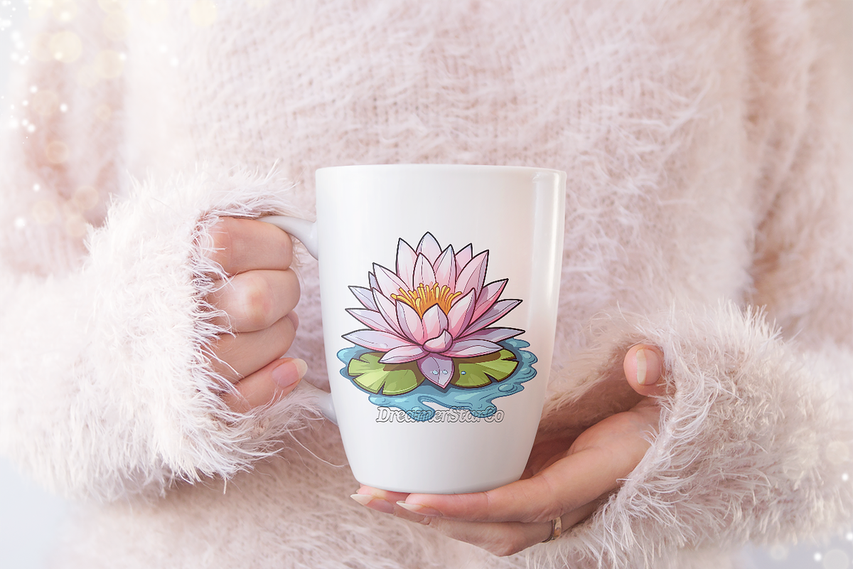 Water Lily Clipart, an Object Graphic by DreamerStarCo (Photo 4 of 6)