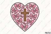 Jesus Valentine Coquette PNG, an Illustration by CraftArtStudio (Thumbnail 1 of 4)