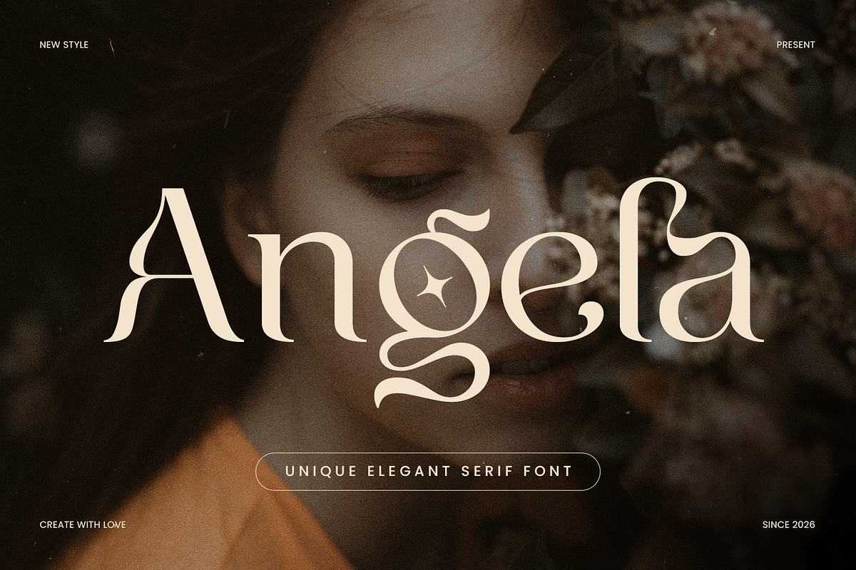 Angela - Luxury Font, a Serif Font by Umitype (Photo 1 of 8)