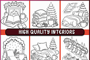 Aesthetic Christmas Homebody Colorin, a Seasonal Illustration by Ink Gallery (Thumbnail 2 of 4)