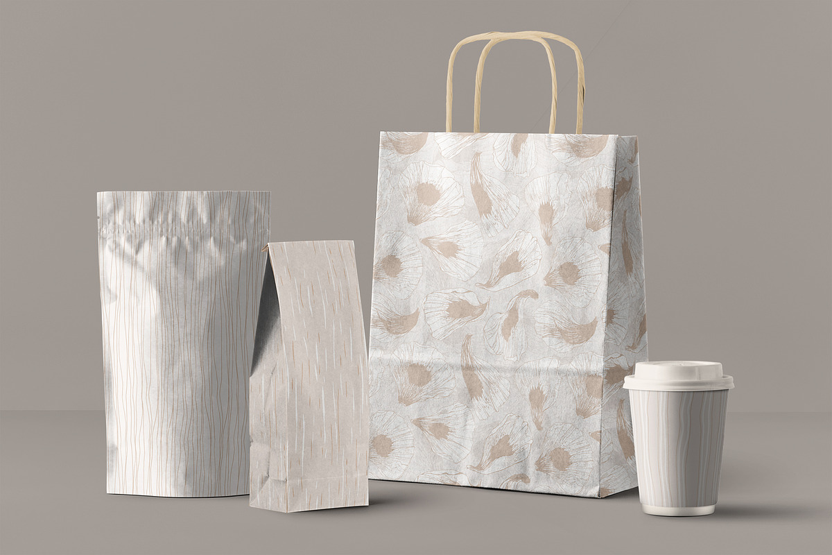 Stripy beige patterns, a Pattern Graphic by julianaapina (Photo 5 of 6)
