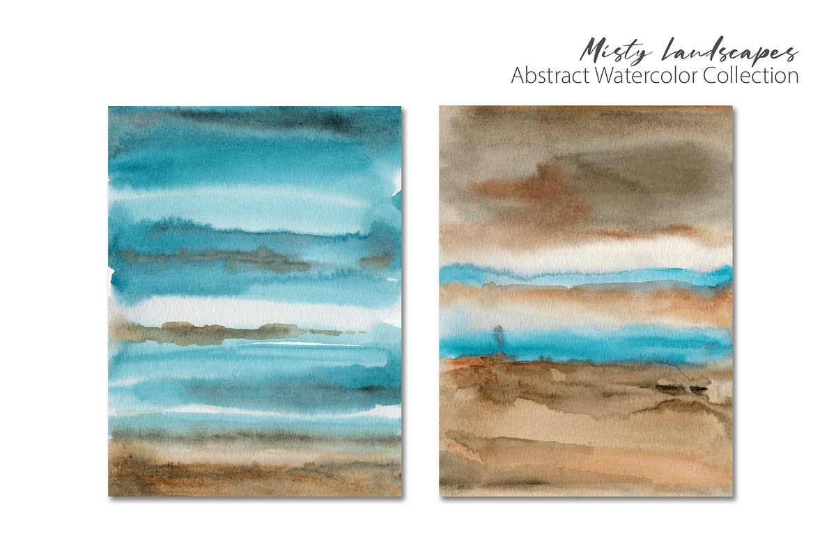 Misty Watercolor Landscapes, a Background Graphic by Marmoris.Arts (Photo 9 of 18)