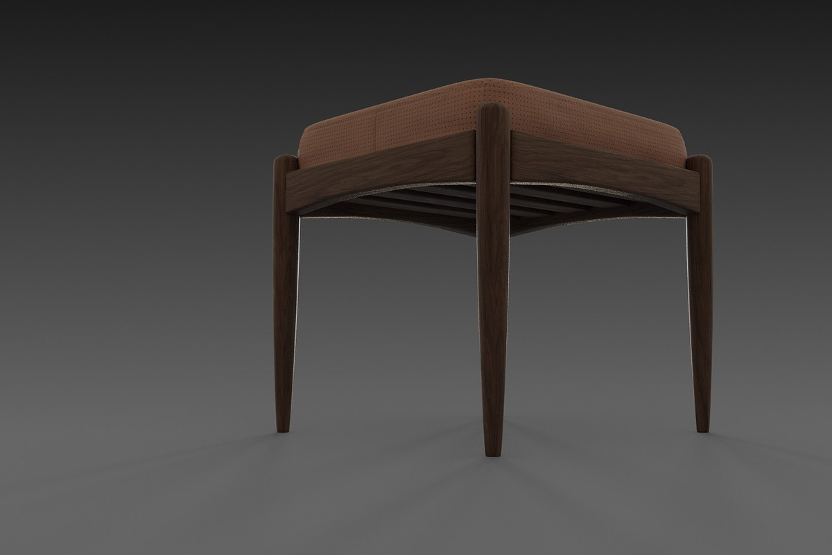 Chair with brown leather pillow, a Furniture 3D Model by NojskaAksjon (Photo 13 of 20)