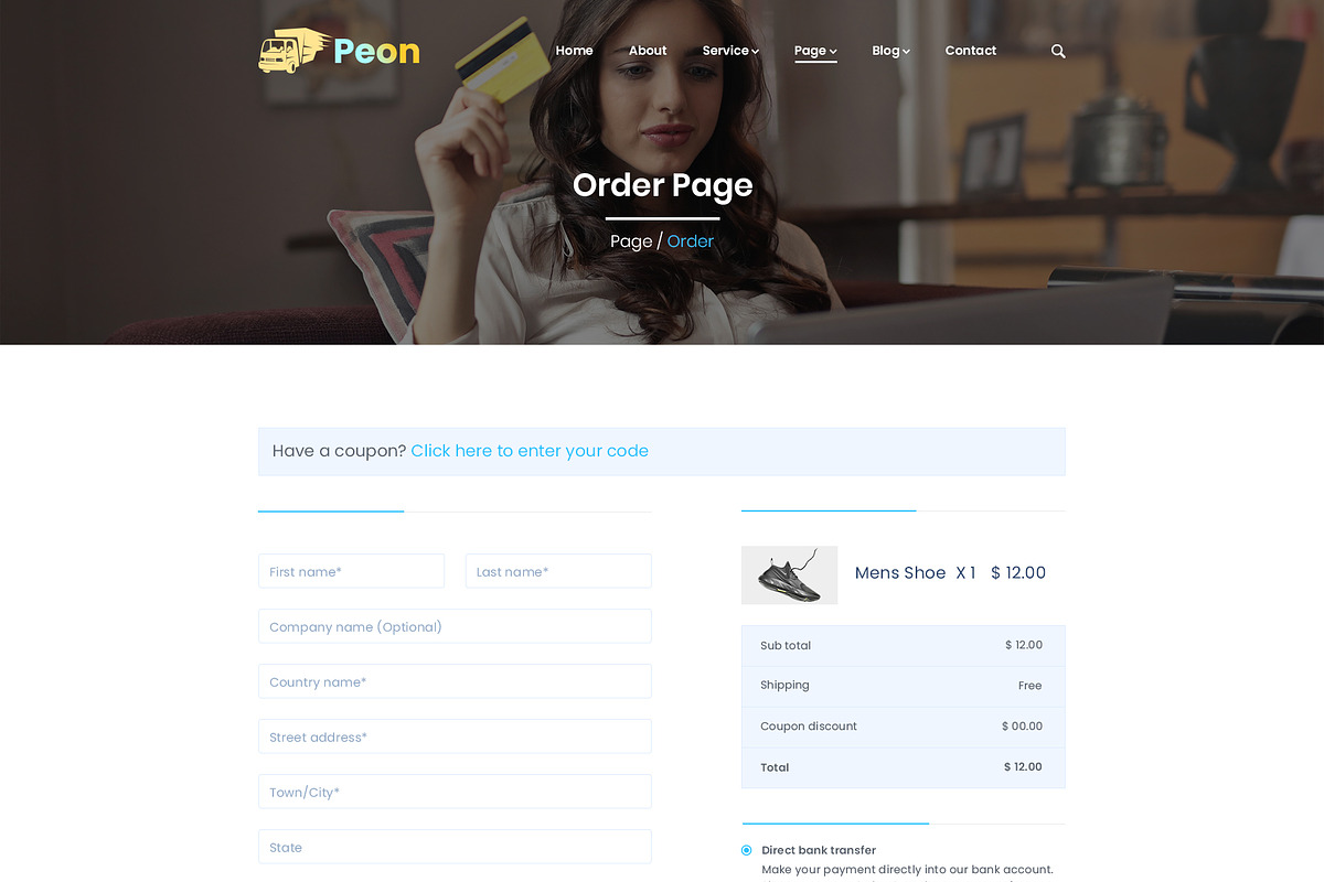 Peon - Logistic PSD Template, a Landing Page Template by Andit themes (Photo 20 of 34)