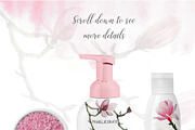 Blossom Magnolia watercolor clipart, an Illustration by digital_essence (Thumbnail 3 of 6)