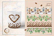 Coffee. Watercolor clip art., a Food Illustration by Farida Bik (Thumbnail 8 of 12)