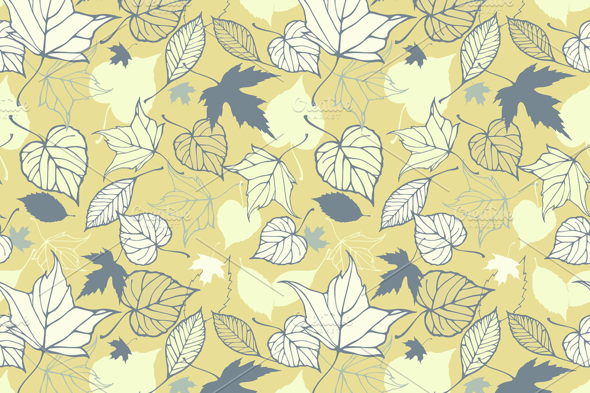 Fall leaves patterns+illustrations, a Decorative Illustration by IreneArt illustrations (Photo 6 of 7)