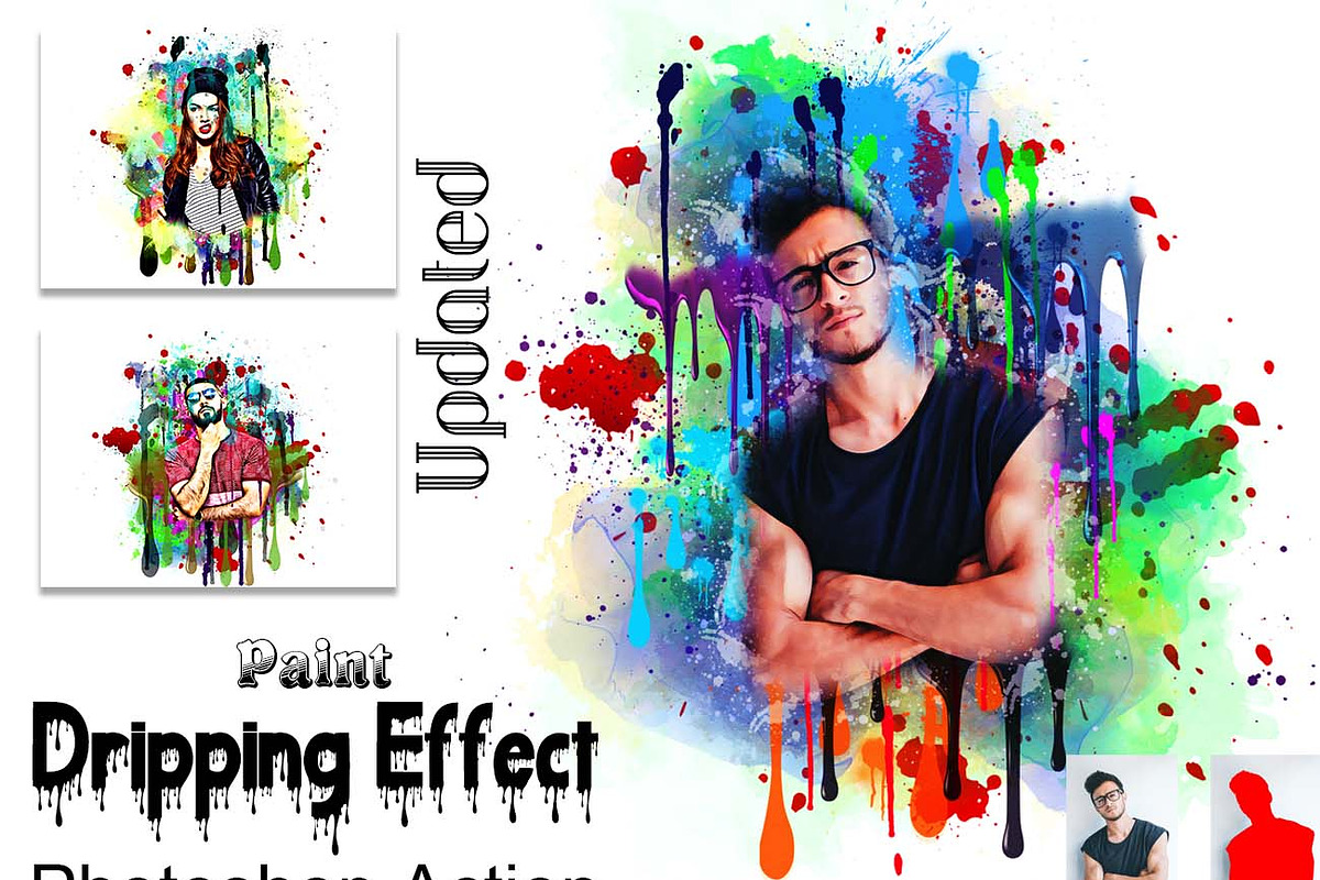 Paint Dripping Effect PS Action, an Action Add-On by Studio Retouch