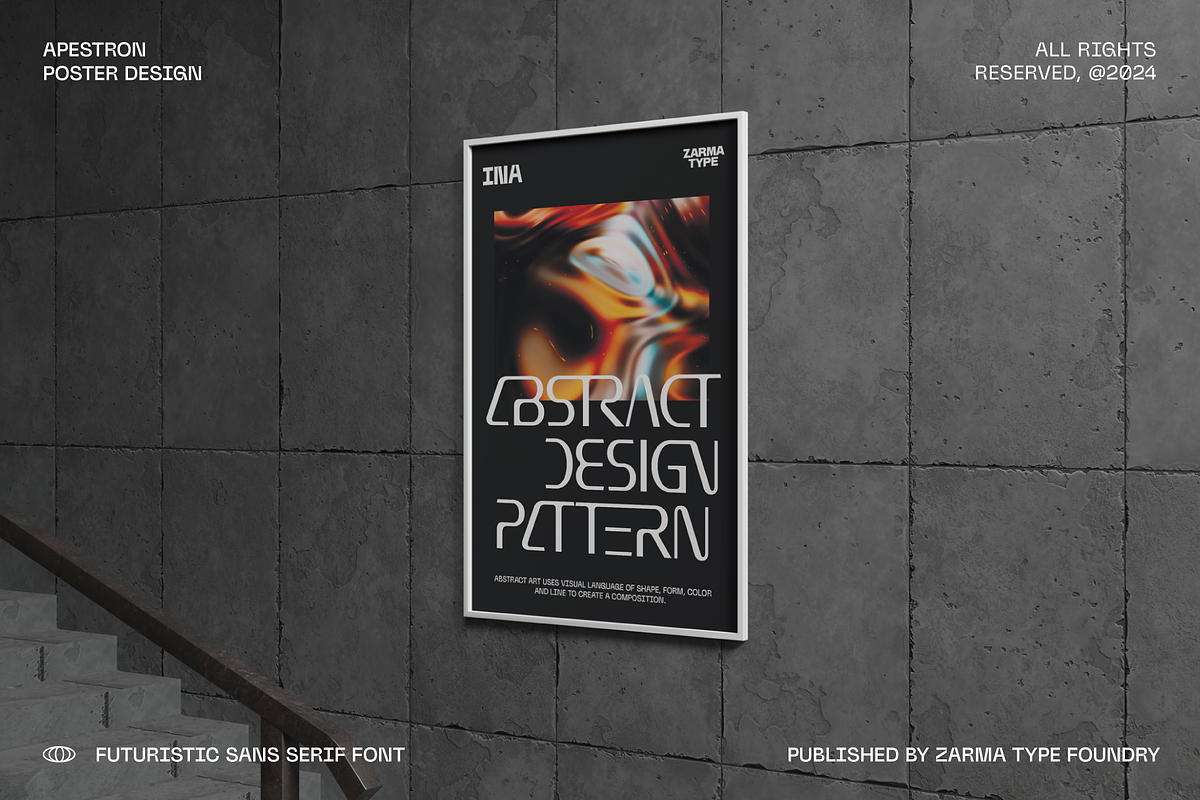 Apestron - Futuristic Font, a Sans Serif Font by Zarma Type (Photo 8 of 10)