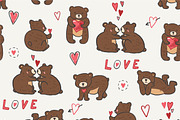 Be mine Teddy Bear Valentine, a Pattern Graphic by GooseFrol (Thumbnail 7 of 9)