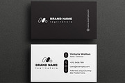 Black Business Card Design Layout, a Business Card Template by MightyDesign (Thumbnail 3 of 6)
