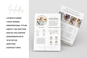 2 Page Media Kit Template Beige, a Presentation Template by CoCreatorDesigns (Thumbnail 5 of 7)
