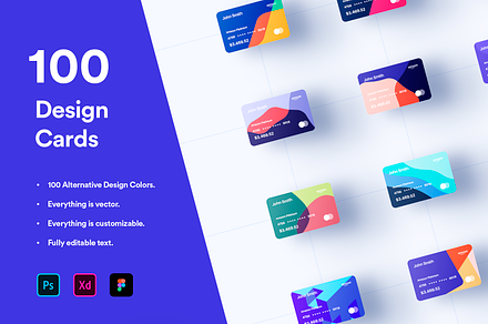 100 Financial Virtual Design Cards