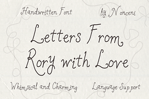 Letters From Rory Whimsical Script