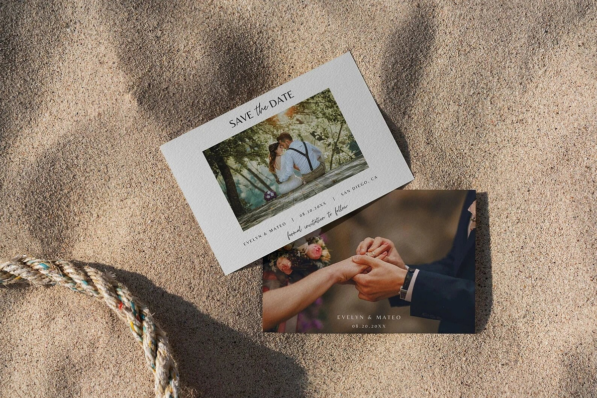 Modern Photo Save the Date Card, an Invitation Template by LucaTheme (Photo 3 of 5)
