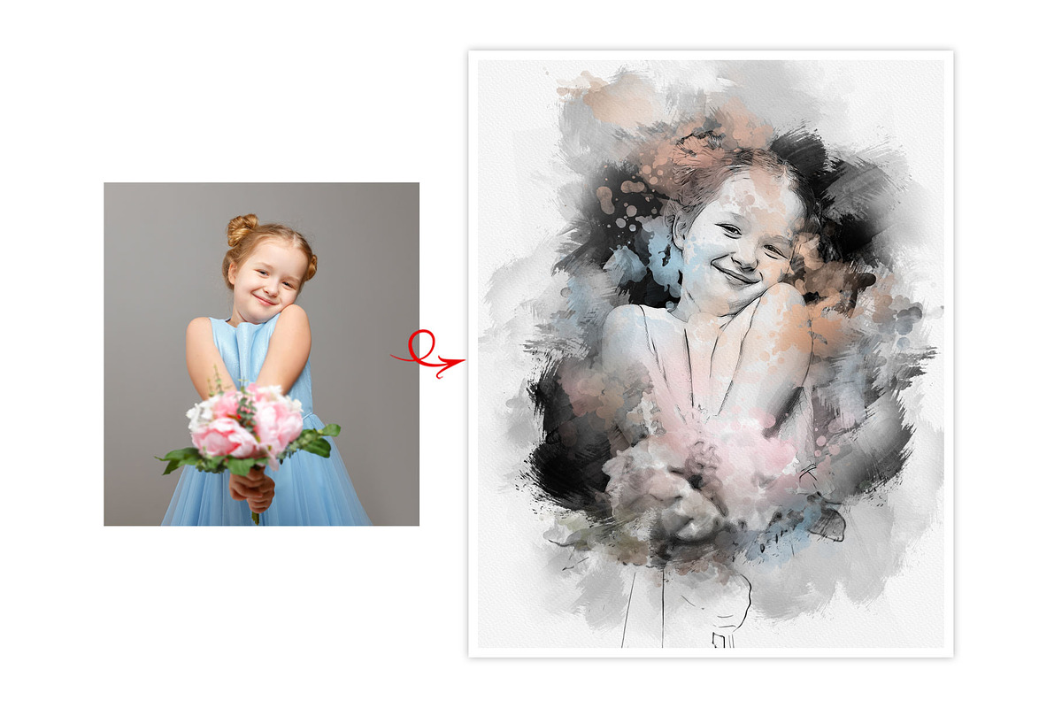 Mixed Art Watercolor Effect Template, an Action Add-On by MRI STUDIO (Photo 12 of 24)