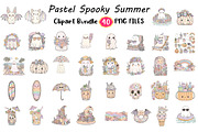 Pastel Spooky Summer Clipart, an Illustration by Digital Artistic99 (Thumbnail 1 of 11)