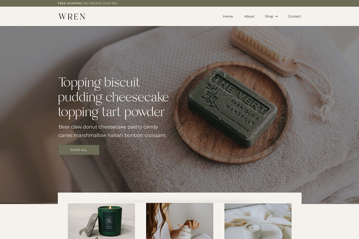 Showit Website Template - Wren, a Websites & App Template by Capri & Rome (Photo 1 of 6)