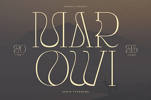 Marowi Font, a Serif Font by Khoir