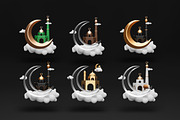 3D Ramadan Kareem Decorative, an Object Graphic by Artlogs x Modaldesain (Thumbnail 2 of 8)