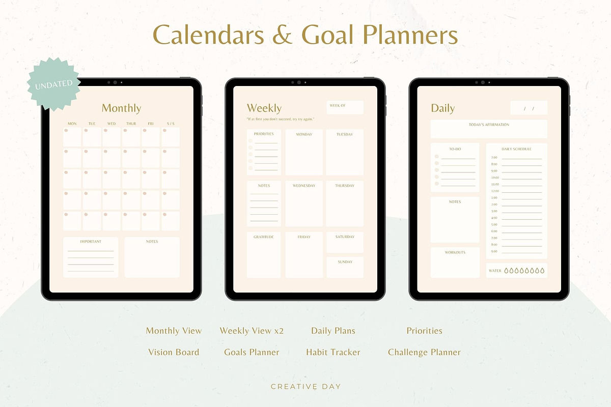 Self Care and Wellness Life Planner, a Magazine Template by Creative Day (Photo 3 of 7)