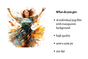 Watercolor Curvy Beauty Clipart, a Person Illustration by Mash Mash Stickers (Thumbnail 2 of 9)