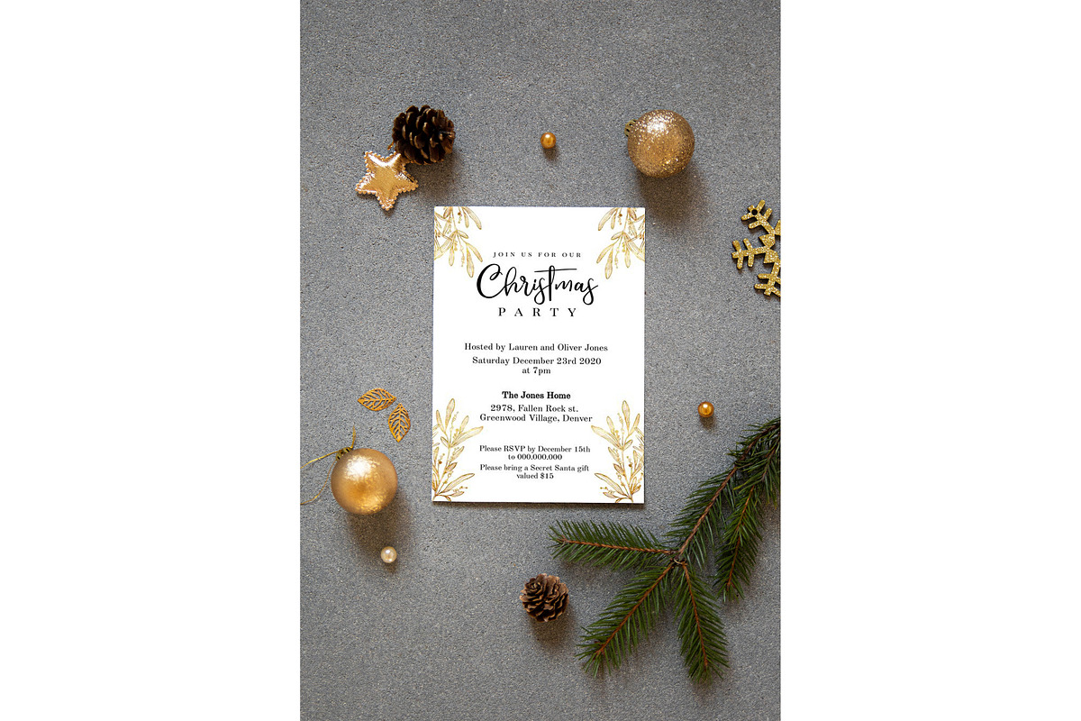 Сhristmas 5x7 Card Mockup, a Product Mockup by ILoveMockupDesign (Photo 5 of 9)